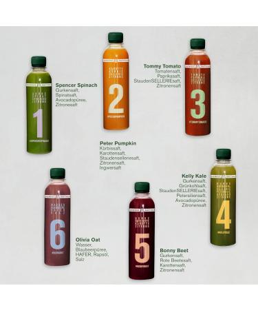 Buy Kale and Me 3-Day Vegetable Juice Cure - 18 Bottles 100g Broth 6 Flavors No Additives - International Shipping - Buy Online on GoSupps.com