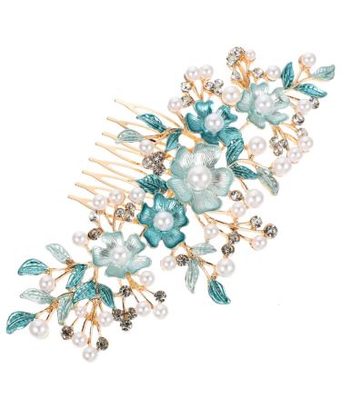 MERRYHAPY Hair Plug Bridal Hair Comb Combs for Women Bride Headpieces for Wedding Rhinestone Hair Clip Bride Hair Accessory Hair Comb for Women Hair Accessories Flower Hair Accessories