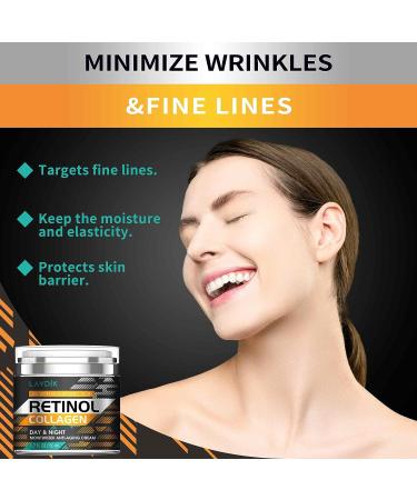 Retinol and Hyaluronic Acid Anti-Aging Face Cream for Men and Women - Reduce Wrinkles and Fine Lines - Day and Night Moisturizer (1.7 FL OZ) - Buy Online on GoSupps.com