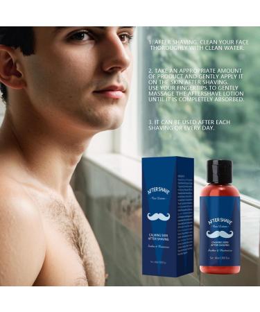  Mlllokfki Hydrating Aftershave Lotion | Calming Aftershave for Men | Men's Aftershave Hydration | Aftershave Soothing Lotion Hydration Lotion for Men Aftershave for Sensitive Skin - Buy Online on GoSupps.com