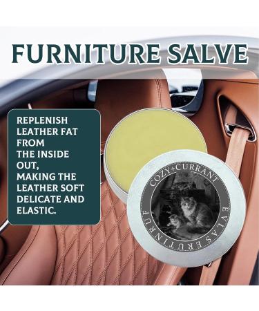 Leather Salve With Brush - Furniture Salve For Leather | wise owwl Furniture Salve & Brush Bundle Multifunctional Leather Restorer & Furniture Balm For Foggy Headlights 250g ointment + brush - Buy Online on GoSupps.com
