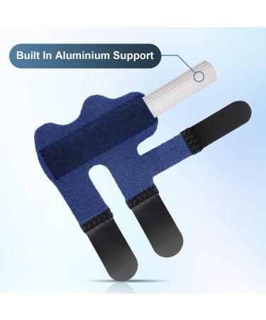 Savita 2pcs Finger Splints - Premium Composite Cloth Trigger Finger Brace for Broken Finger Protection & Pain Relief - Blue All-inclusive Design - Buy Online on GoSupps.com