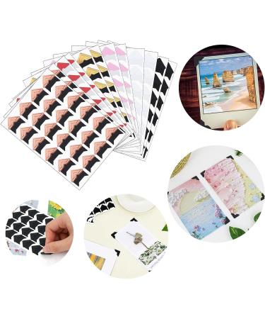 6 Colors 12 Sheets Adhesive Corners for Photos Picture Corners Acid Free Self Adhesive Photo Corners  Self Adhesive Corners Stickers Photo Mounting Corners for DIY Scrapbook Photo Album Journal - Buy Online on GoSupps.com