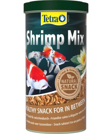 Tetra Pond Shrimp Mix - Snack for pond fish made from natural shrimps and gammarus rich in proteins 1 L can