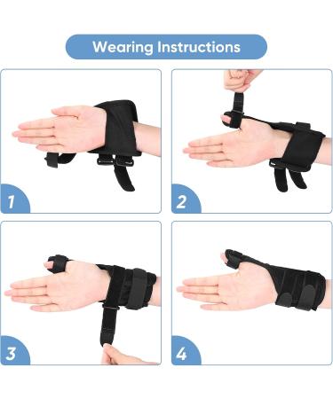 Health Gear Thumb Splint & Brace | Neoprene Support for Arthritis & Sprains | Wrist Stabilizer for Pain Relief - Buy Online on GoSupps.com