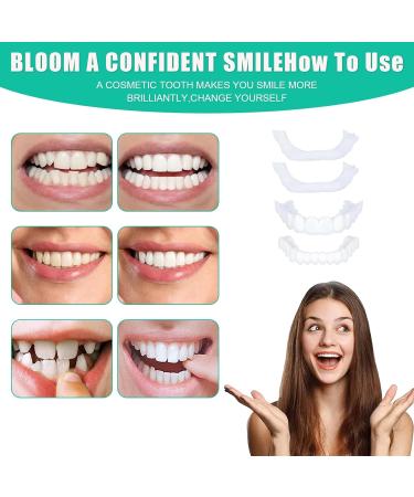 Buy 2 Pairs of Cosmetic Veneers - Temporary Prosthetic Teeth & Lightening Dentures for Men & Women - Instant Smile Makeover - Buy Online on GoSupps.com