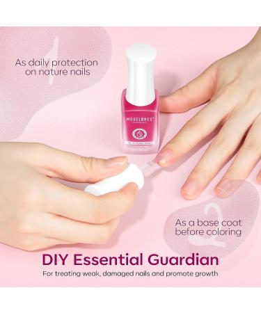 Modelones Nail Strengthener for Thin and Damaged Nails | Quick Dry Treatment for Growth and Repair | Extra Strong Formula | 0.5 oz 1-Pack - Buy Online on GoSupps.com
