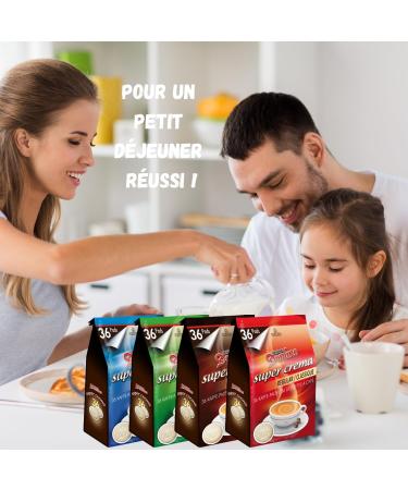 Domino coffee - Discovery pack - 4 x 36 Senseo compatible pods - Classic Mild Strong and Deco - Buy Online on GoSupps.com