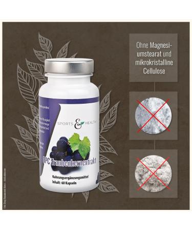 Buy High Dose OPC Capsules - 500mg Grape Seed Extract & 350mg Pure OPC - Vegan 2-Month Supply (34g) - Certified Quality - International Shipping Available - Buy Online on GoSupps.com