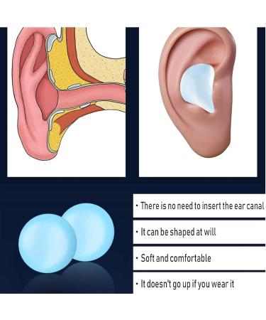 36 Pcs Noise-Reducing Silicone Ear Plugs Reusable Moldable Noise Canceling Ear Plugs Soft Sound Blocking Ear Plugs for Sleeping Airplanes Swimming Concerts and Traveling - Buy Online on GoSupps.com
