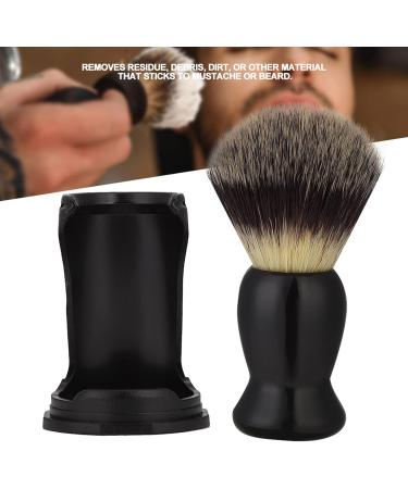 Sluffs Beard Brush & Holder Set | Professional Acrylic Stand for Men | Beard Care & Razor Tool in Black - Buy Online on GoSupps.com