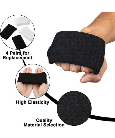Sunnyray 4 Pairs Knuckle Guards for Boxing Gel Hand Guard - Black and White | Knuckle Protection for Muay Thai, Kickboxing, MMA - Men and Women - Buy Online on GoSupps.com