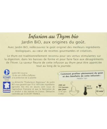 Organic Garden - Thyme Infusion - Buy Online on GoSupps.com