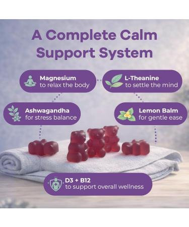 Magnesium Gummies for Stress & Sleep - 300mg Magnesium Complex with Glycinate Citrate Malate & Taurate - Supports Relaxation Muscle & Heart Health - Vegan Sugar-Free Non-GMO - 60 Gummies 60 Count (Pack of 1) - Buy Online on GoSupps.com