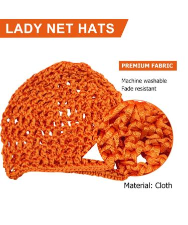 KALLORY 5Pcs Colorful Mesh Crochet Hair Net - Stylish Knit Hair Snood Cover for Women - Buy Online on GoSupps.com
