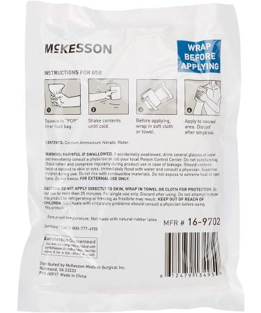 McKesson Cold Compress Instant Cold Pack 5 x 7 Disposable - 24 Packs - Buy Online on GoSupps.com