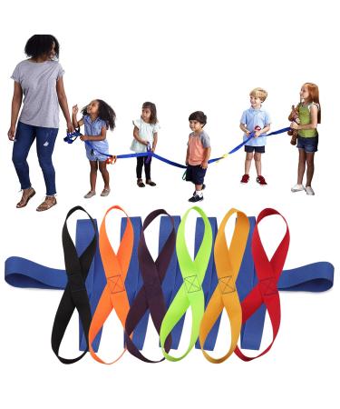 Lainrrew Walking Rope, Children Safety Walking Rope with 12 Colorful Handles Outdoor Safety Daycare Rope for Preschool Daycare Kindergarten School Kids Children (Blue)