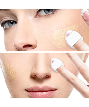 Sibba 2-Piece Loose Powder Puffs with Finger Holder - Soft Makeup Setting Triangle Face Cushion for Beauty Blender - Portable Cosmetics Sponge for Foundation - Small Head Storage Brush Included - Buy Online on GoSupps.com