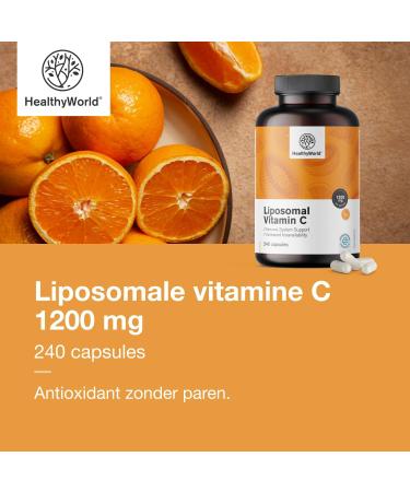 Be Healthy Group doo Liposomal Vitamin C 1200mg 240 Vegetable Capsules 1200mg Vitamin C per day with Rosehip and Sunflower Phospholipid Complex 4month supply - Buy Online on GoSupps.com