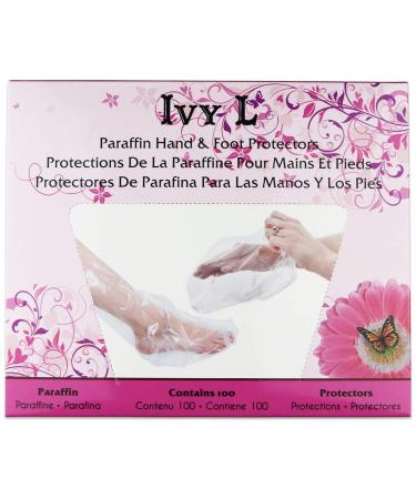 100 Pcs Paraffin Wax Thermal Mitt Plastic Therapy Liner Bags for Hand or Foot - Professional or Personal Home Salon Use, 15 x 10 Inches