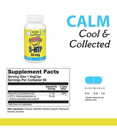 Natural Balance Happy Camper 5-HTP 50 mg - 60 Vegetarian Capsules for Mood Support - Buy Online on GoSupps.com