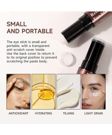 AKARY Skincare Retinol Eye Stick - Hydrating Cooling Balm for Dark Circles, Puffiness, Fine Lines, Bags - Skin Tightening Cream for Men & Women - 0.24oz - Buy Online on GoSupps.com