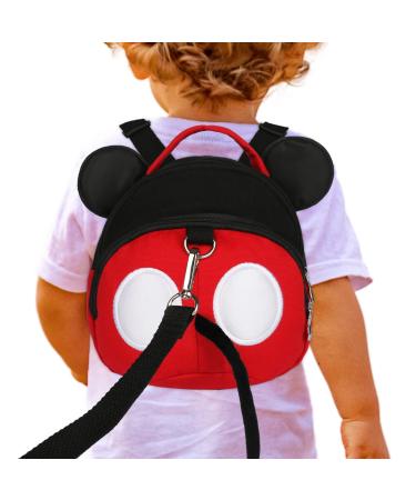 Baby Anti-Lost Harness, Yimidear Purified Cotton Toddler Safety Leash for Babies & Kids Boys and Girls (Red)