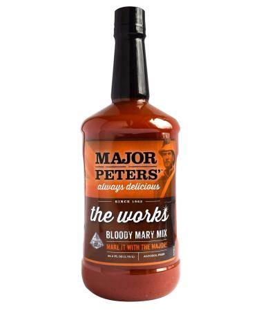 Major Peters' The Works Bloody Mary Mix, 59.2 Ounce (1.75 Liter)