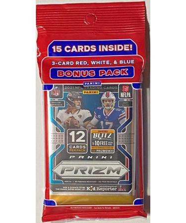 2021 Panini Prizm Football Cello Pack Plus Bonus Pack (15 Total Cards)