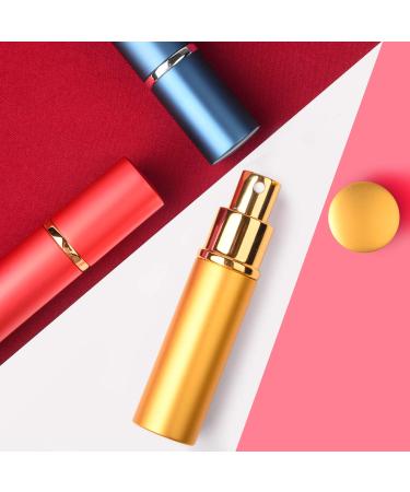 3Pcs 10ML Portable Mini Refillable Perfume Atomizer - Travel Spray Bottles for Purse - Gold - Buy Online on GoSupps.com