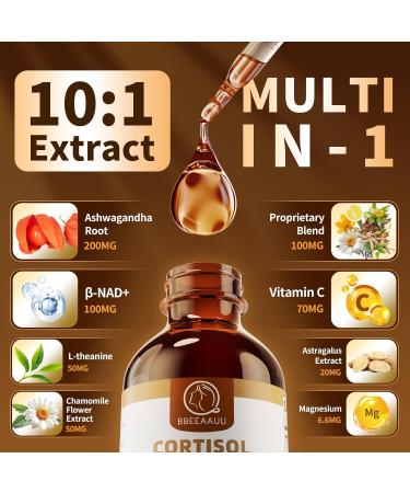 Bundled of Cortisol Drops 60ml Pineapple Flavor & Cortisol Capsules 120 Count - Buy Online on GoSupps.com