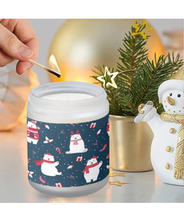 Vanilla Scented Candles | Aromatherapy Jar Candles 7 oz | Perfect Gift Set for Women - Birthday & Christmas with Polar Bear Design - Buy Online on GoSupps.com