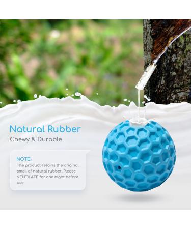Indestructible Nobleza Dog Ball - Natural Rubber Squeaky Interactive Toy | Robust 5.5cm Dog Ball for Hours of Fun - Buy Online on GoSupps.com