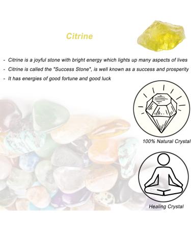 Citrine Raw Crystals Large 1.25-2.0 | Natural Healing Stones for Tumbling, Cabbing, Polishing | Wicca & Reiki | Fountain Rocks Decor - Buy Online on GoSupps.com