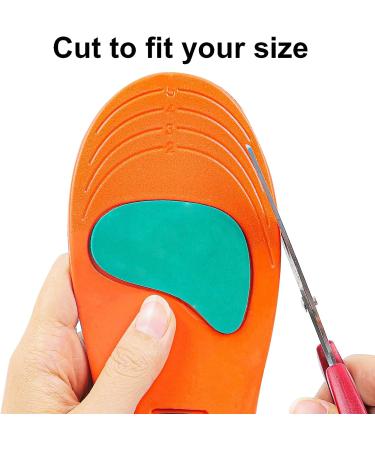 Arch Support Insoles for Plantar Fasciitis PU Gel Shoe Inserts for Pain Relief - Men 9-10/Women 10-11 - Buy Online on GoSupps.com