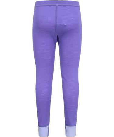 Mountain Warehouse Merino Kids Leggings - Girls Winter Baselayer Pants 5-6 Years Purple - Buy Online on GoSupps.com