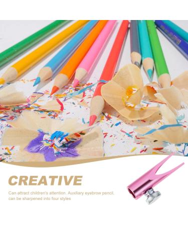 Beavorty Color Pencils & Eyebrow Pencil Sharpener | Manual Makeup Tool for Eyebrow Lip & Eyeliner Pencils - Pink - Buy Online on GoSupps.com