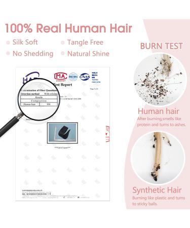 Wrap around Ponytail Hair Extension with Clip in One Piece Remy Human Hairpiece Straight 16 inches #1B Natural Black - Buy Online on GoSupps.com