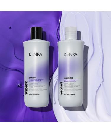 Kenra Violet Conditioner 10.1 oz | Eliminate Brassy Tones & Neutralize Yellow | Moisturizes Blonde & Gray Hair | Color Safe Purple Conditioner - Buy Online on GoSupps.com