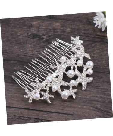 Ipetboom Bride Insert Comb Tiara Wedding Hair Comb Bridal Headdress Wedding Headpiece Pearl Hair Comb Bride Alloy Accessories - Buy Online on GoSupps.com