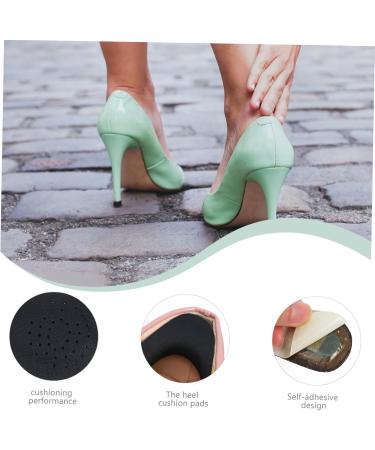 FOMIYES Non-Slip Heel Stickers | 6 Pairs Leather Cushion Pads & Protectors for Loose High Heels - Buy Online on GoSupps.com
