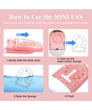 GreenLife USB Rechargeable Portable Mini Fan - Bladeless Handheld Eyelash Dryer & Air Conditioning Blower (Purple) - Perfect for Eyelash Extensions - International Shipping Available - Buy Online on GoSupps.com