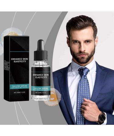  Yoelau Men's face serum with pasture-raised beef sebum | Anti-aging face cream with vitamin C and hyaluronic acid | Firming anti-wrinkle brightening and moisturizing cream (3) - Buy Online on GoSupps.com