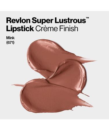 Revlon Super Lustrous Lipstick in Nude Mink (671) - Moisturizing Creamy Formula with Vitamin E and Avocado Oil | Pack of 1 - Buy Online on GoSupps.com