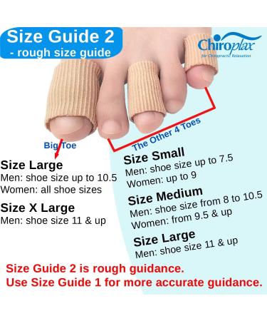 Chiroplax Toe Tubes Sleeves Protectors (3 Pack Large) | Fabric & Gel Lining | Bunion Hammer Toe Callus Corn Blister Relief - Buy Online on GoSupps.com
