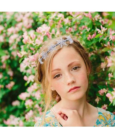 Frcolor Christmas Snowflake Headband Hair Bands Adorable Cute Glitter Snowflake Hair Hoops Xmas Party Favors Supplies for Kids Girls (Silver) - Buy Online on GoSupps.com