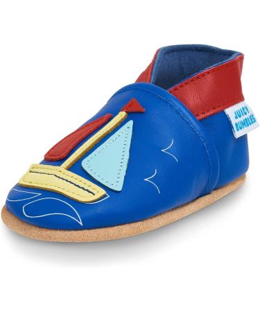 Sailing Boat Baby Shoes | Soft Sole Leather Toddler Shoes for Baby Boy or Girl (0-6 Months) - Buy Online on GoSupps.com