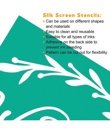 BOOLOOEN Silkscreen Stencil Transfers - Reusable Self-Adhesive for Wood, Fabric, Paper - Home Decoration - 8.5 x 11 - Welcome Home - Buy Online on GoSupps.com