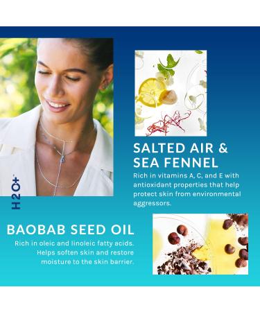 H2O+ Sea Salt Body Butter with Murumuru & Shea Butter - Non-Greasy, Fast-Absorbing, Paraben-Free - Sea Salt & Peppermint Scent - Buy Online on GoSupps.com