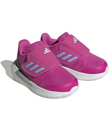 adidas Baby Runfalcon 3.0 Hook-and-Loop Sneakers - 7 UK Child - Lucid Fuchsia/Blue/Dawn/Core Black - Buy Online on GoSupps.com